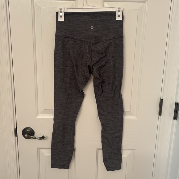 Lululemon Align Pant II 25" in Mini Heathered Herringbone Heathered Black White - Picture 4 of 7